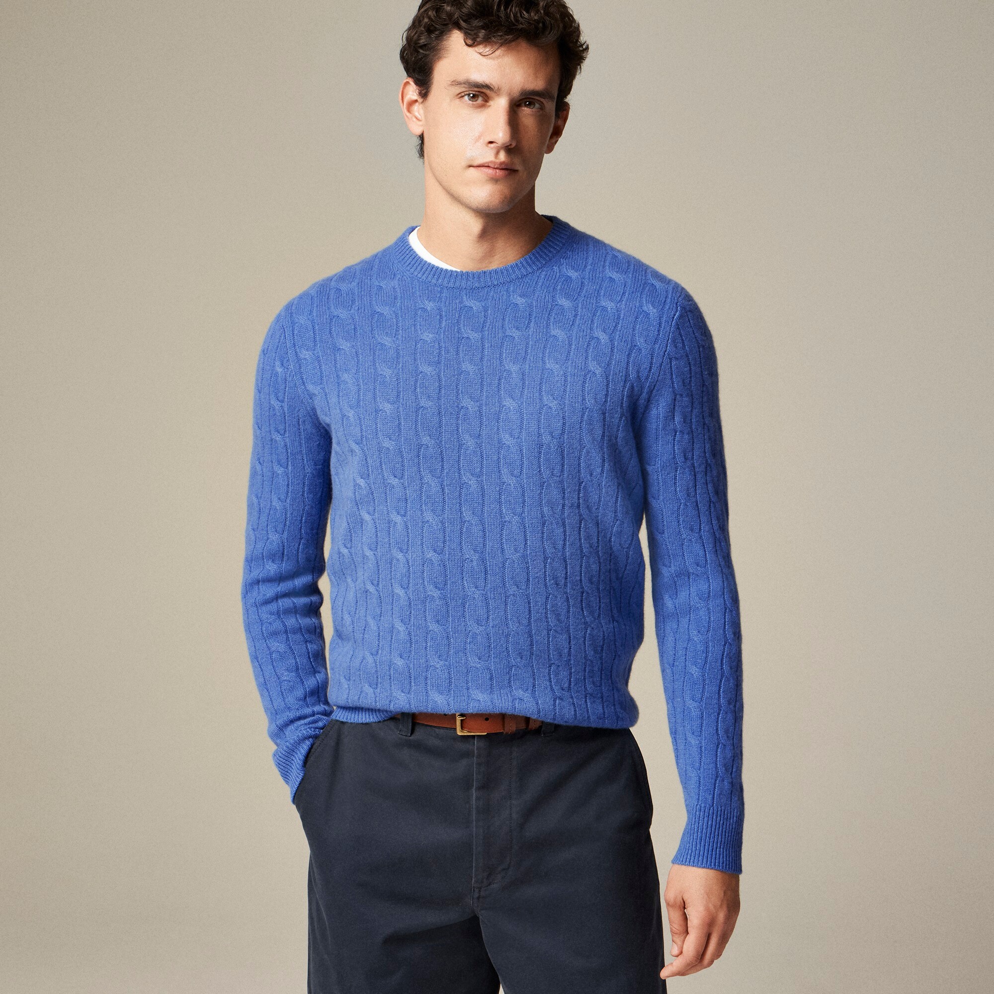Cashmere cable-knit sweater
