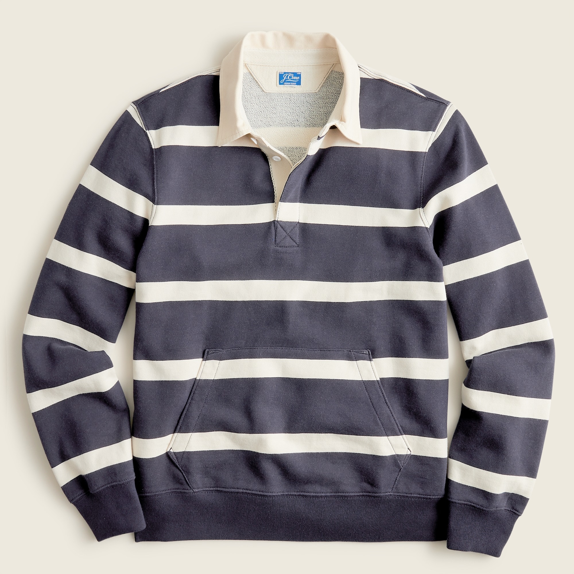 ★2025SS新作★XTONZ★SOUND OF FLOWERS CROP RUGBY T-SHIRT J.Crew: French Terry Rugby Sweatshirt For Men