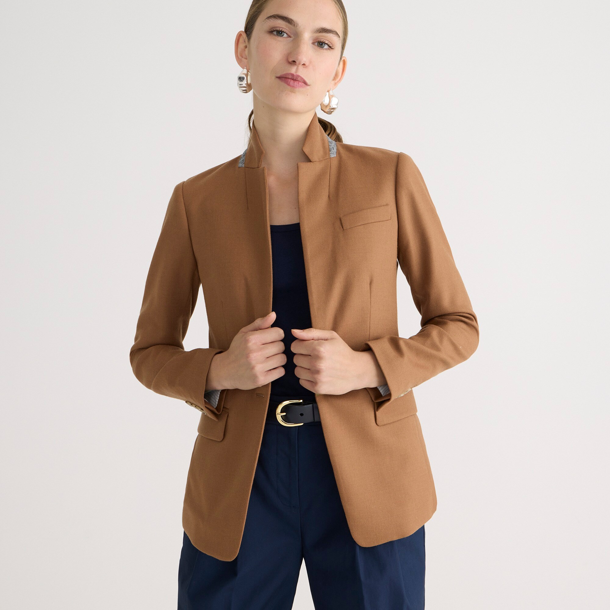 womens Regent blazer in wool flannel