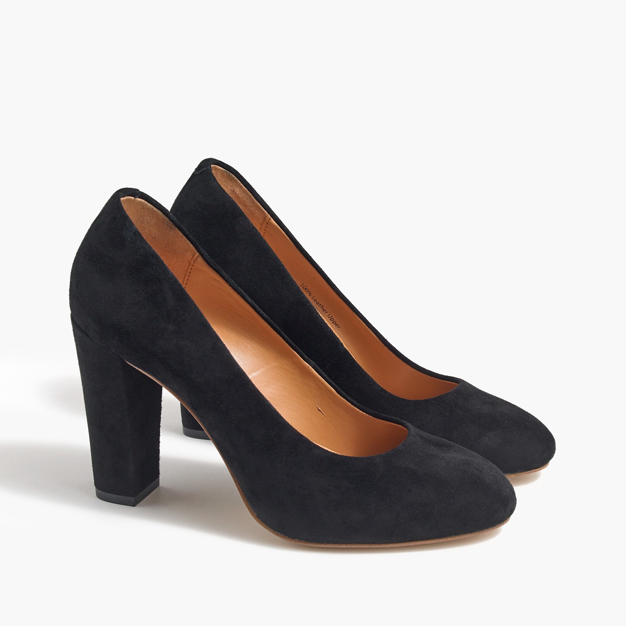 Olive suede pumps