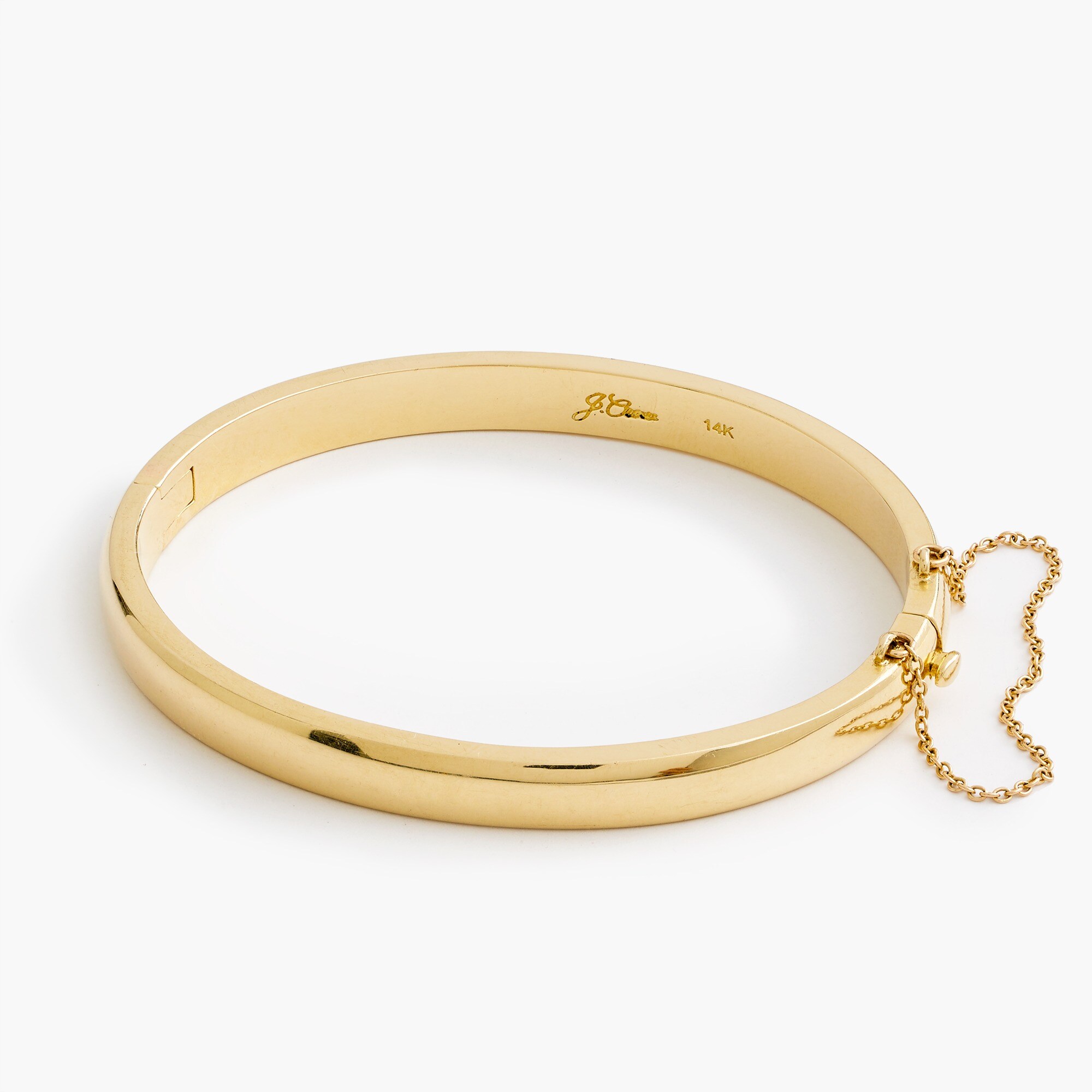 14k j bangle necklace for women