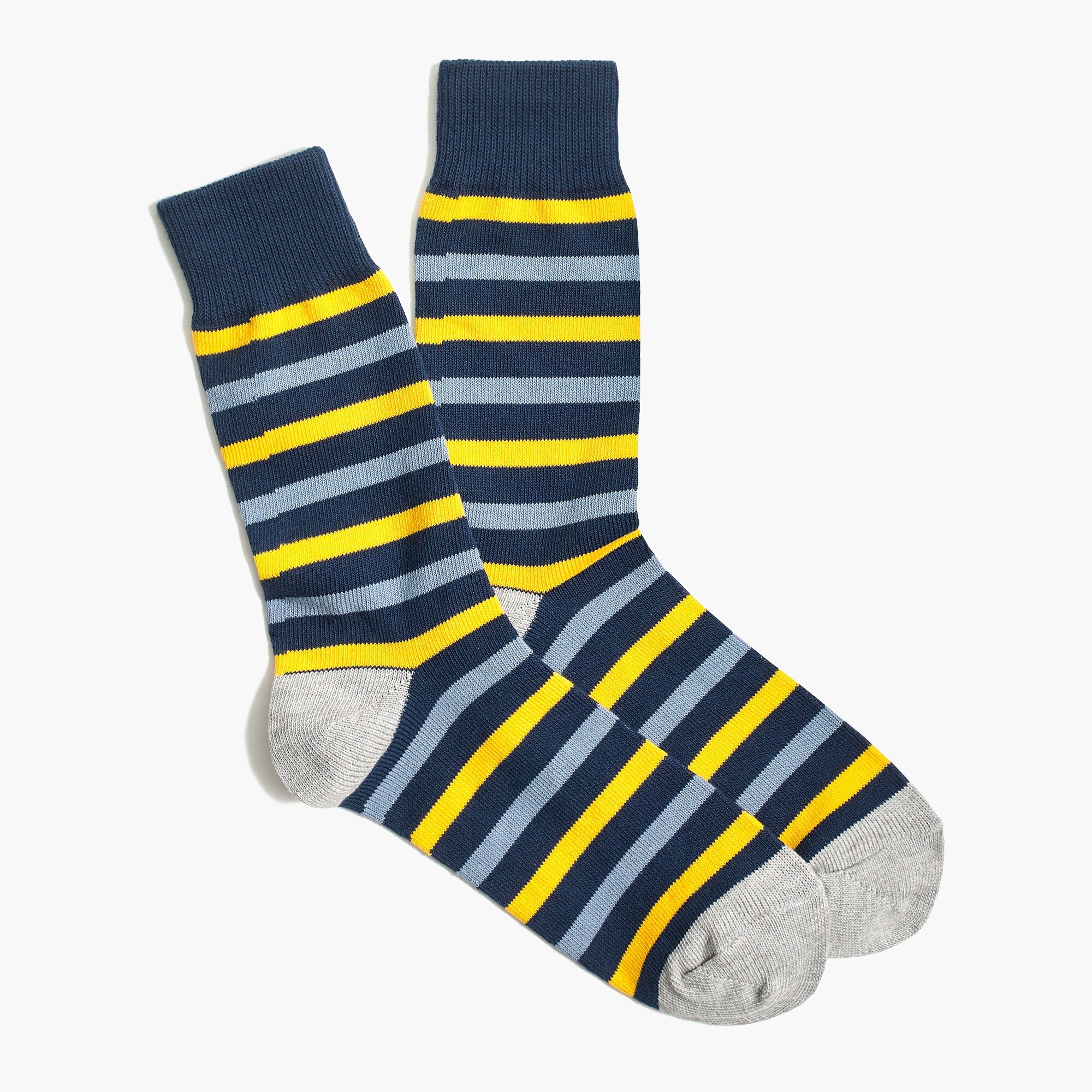 mixed-stripe socks for men