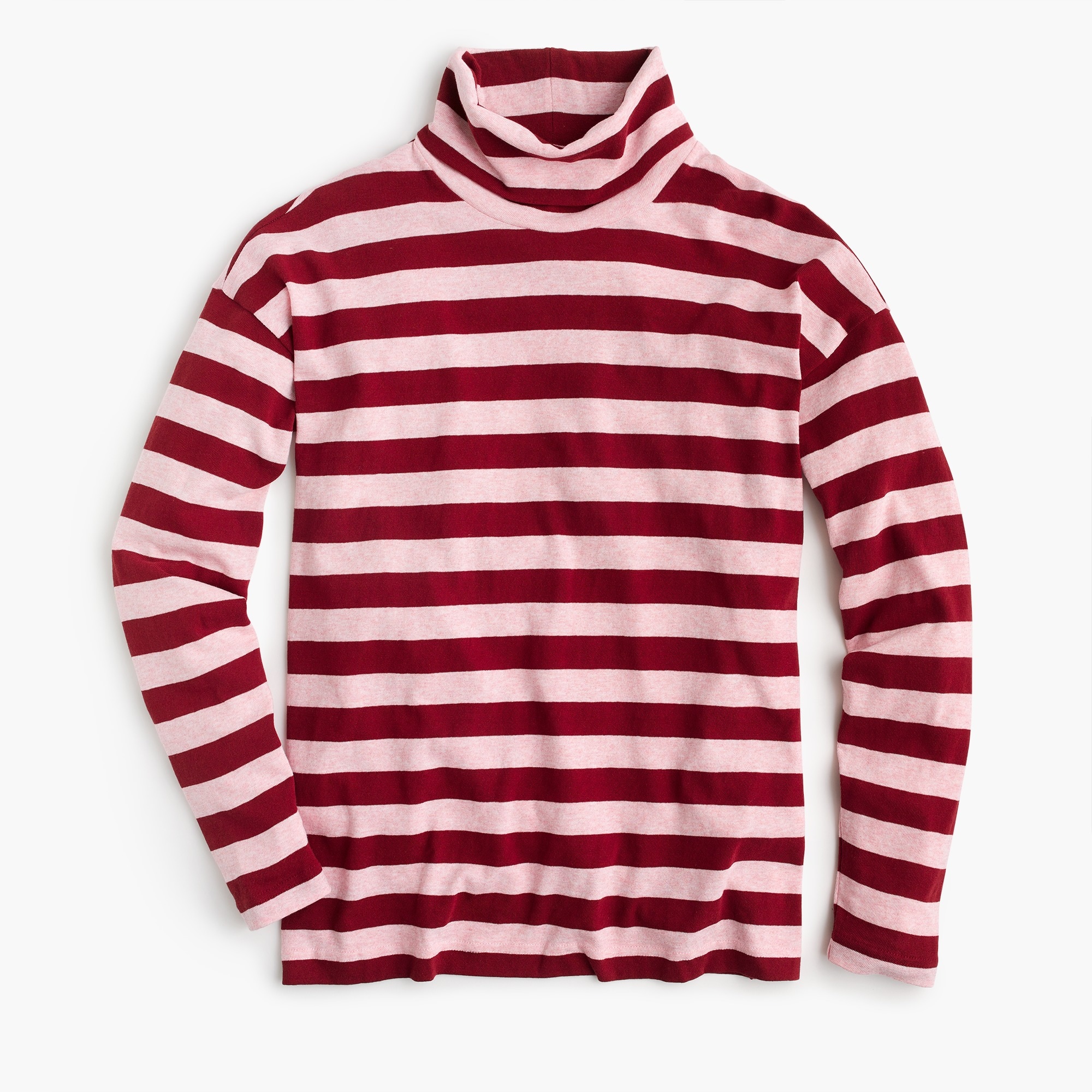 J.Crew: Deck-striped Turtleneck T-shirt For Women