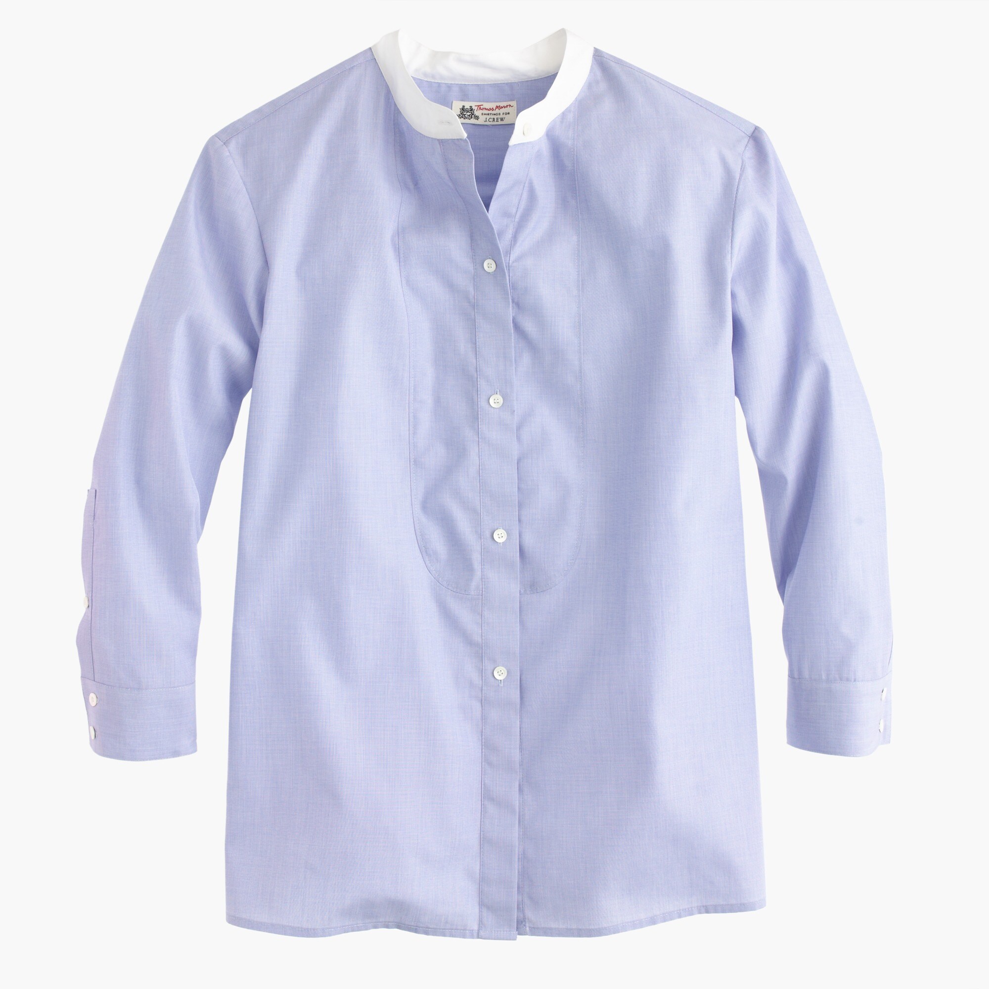 Thomas Mason® for J.Crew collarless shirt