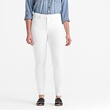 Petite 9" mid-rise toothpick jean in white