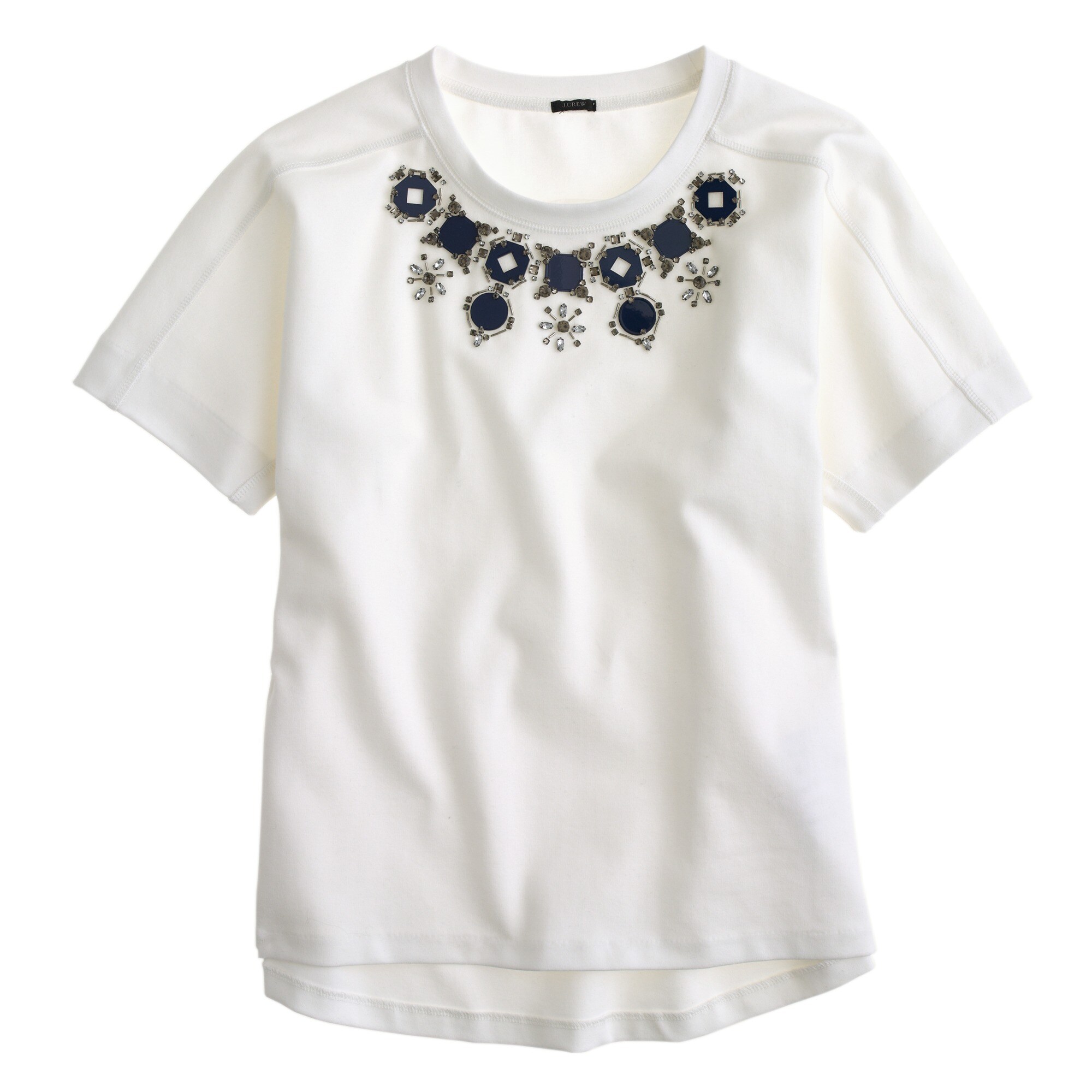 Structured necklace Tshirt J.Crew