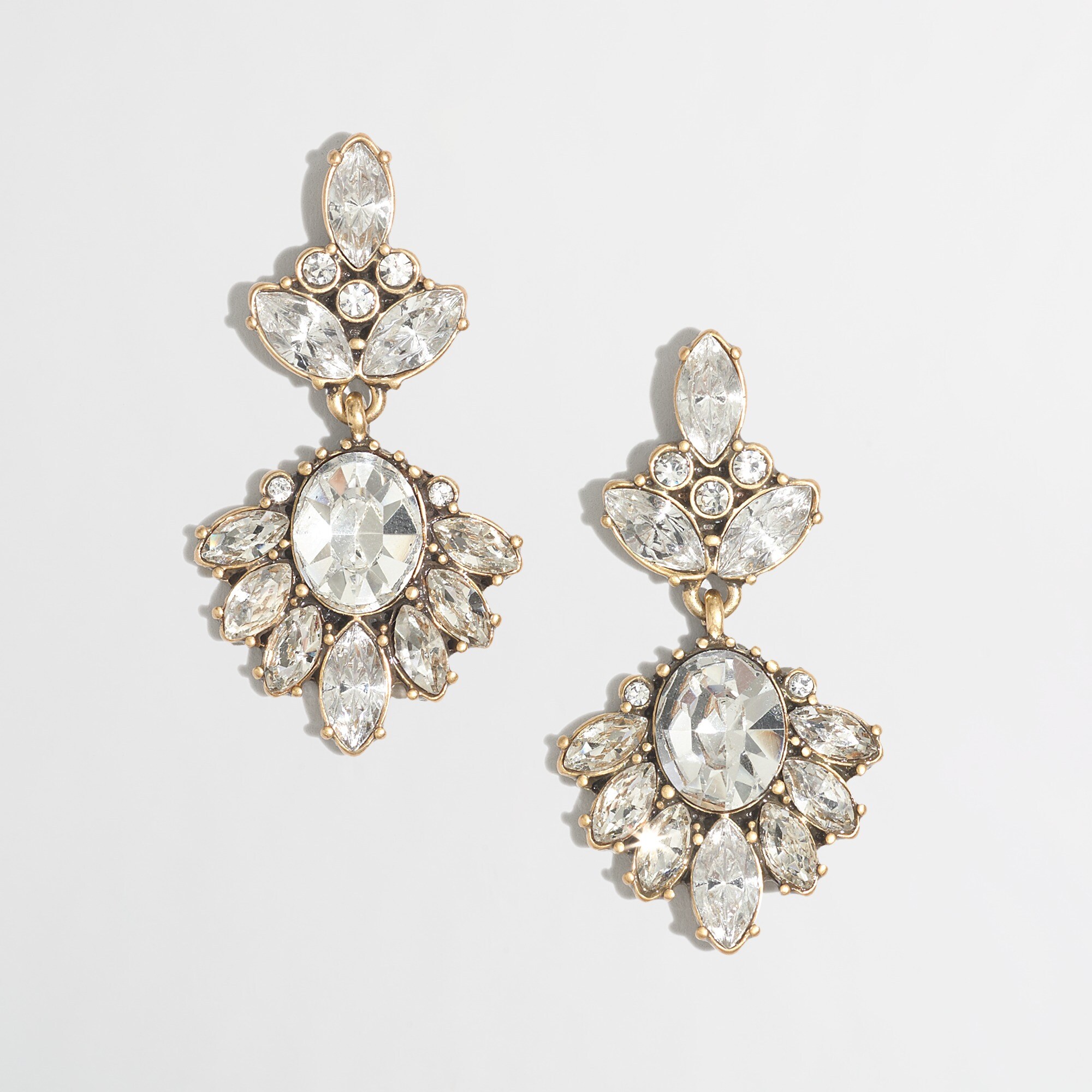 Factory dangling crystal pendant earrings