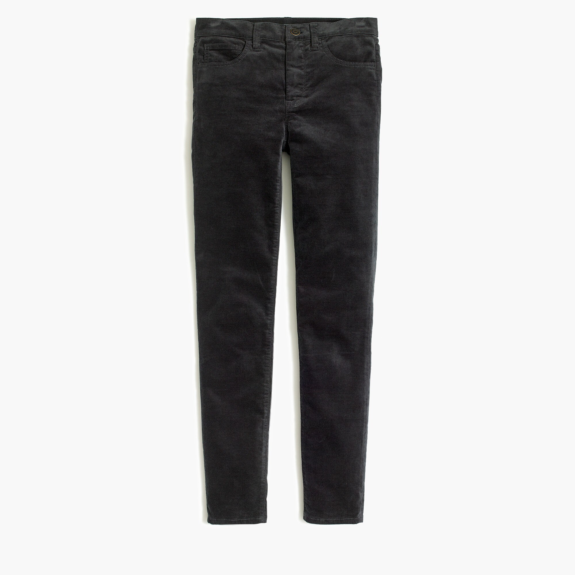 Midrise skinny jean in velvet