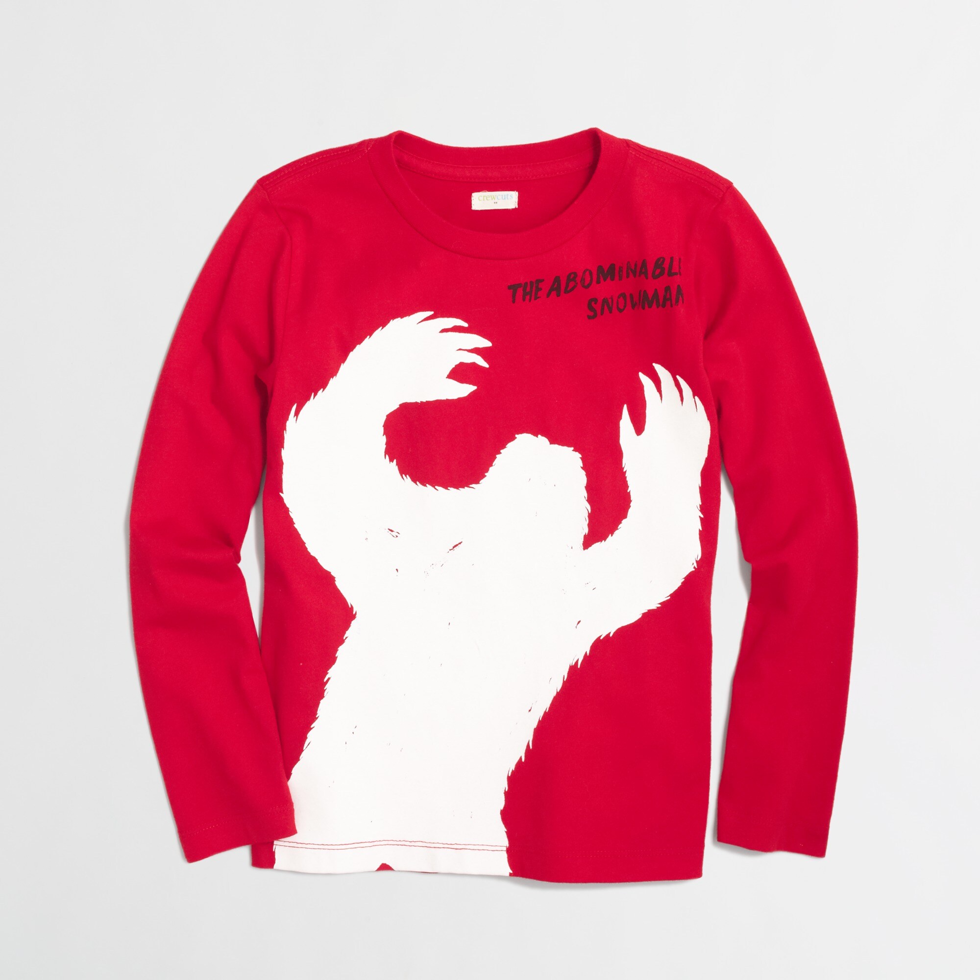 Factory boys' long-sleeve glow-in-the-dark snowman storybook tee