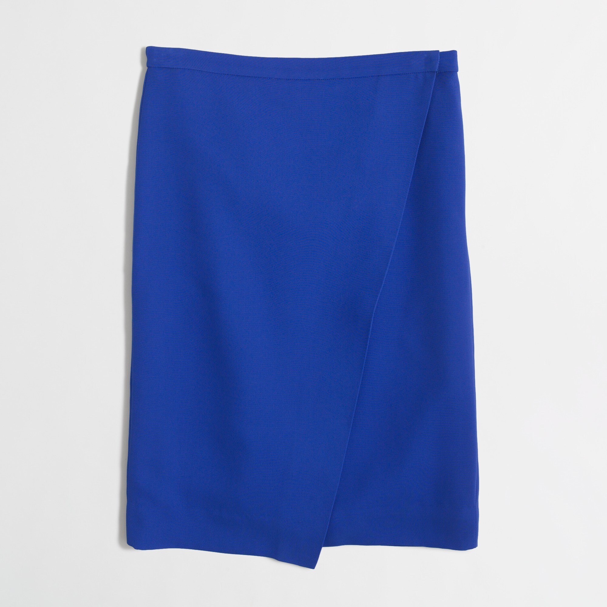 Wrap pencil skirt in crepe