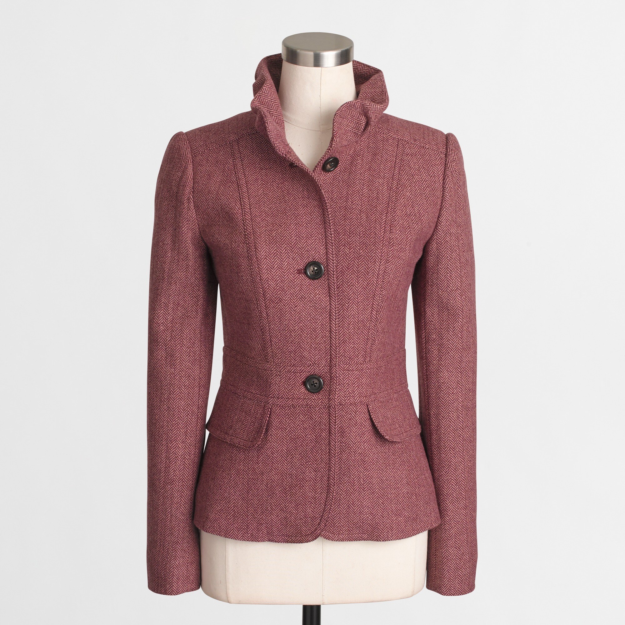 tailored tweed blazer for women