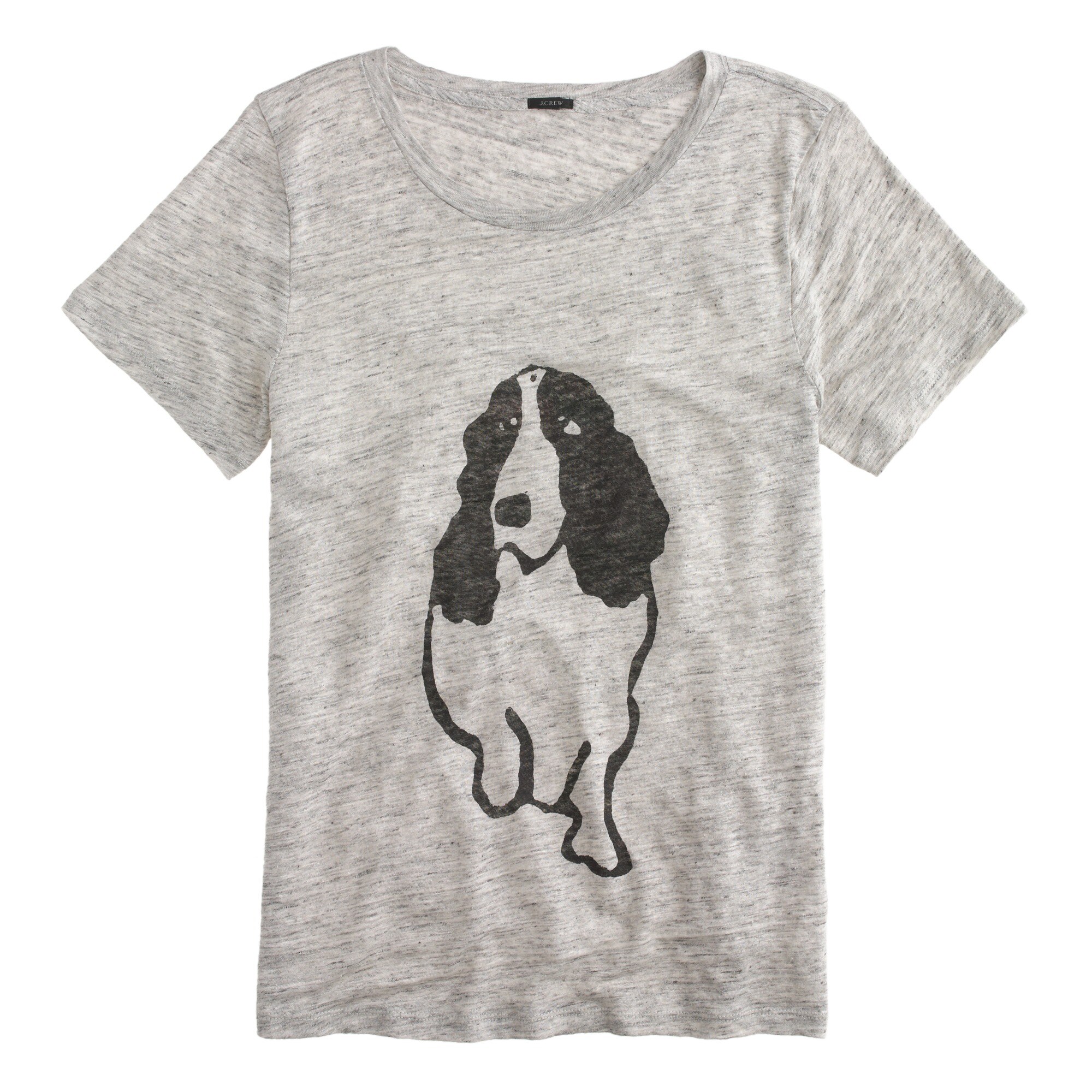 Hugo Guinness™ for J.Crew dog linen Tshirt Women gallery tees J.Crew