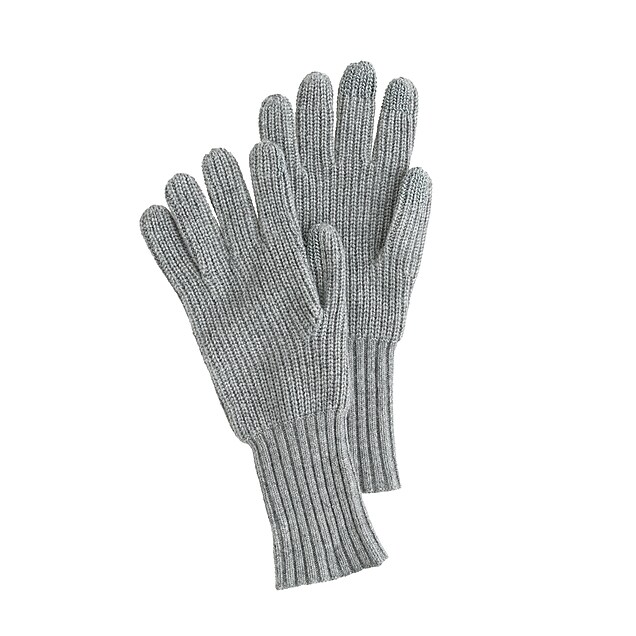 ribbed gloves : women accessories, right side, view zoomed.