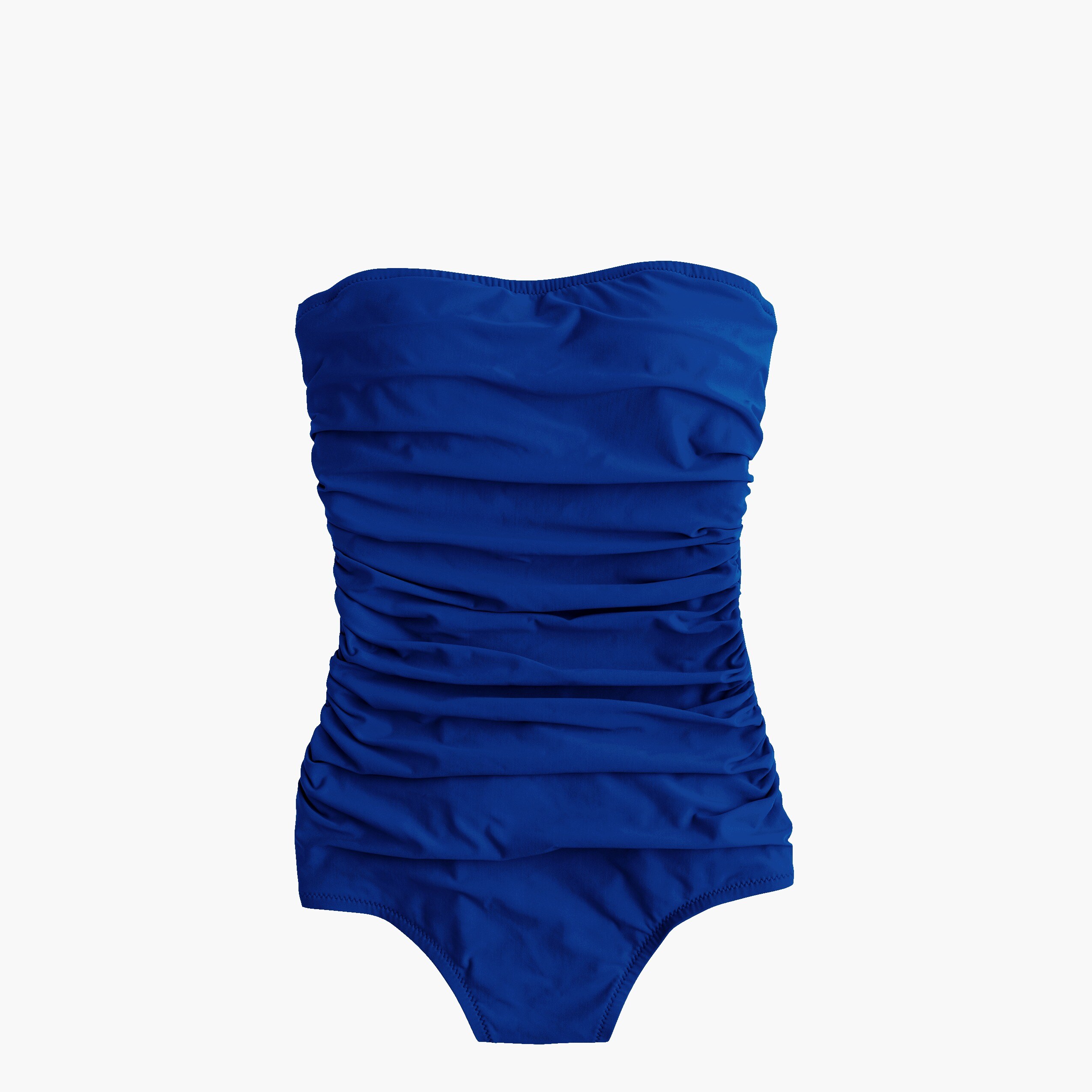 DD-cup ruched bandeau one-piece swimsuit - Women's Swimwear J.Crew.