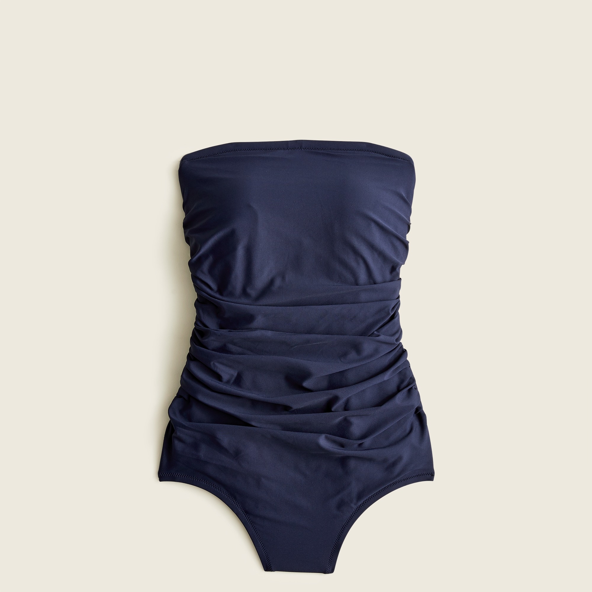 J.Crew: DD-cup Ruched Bandeau One-piece Swimsuit For Women