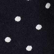 Medium-dot cotton socks NAVY WHITE DOT