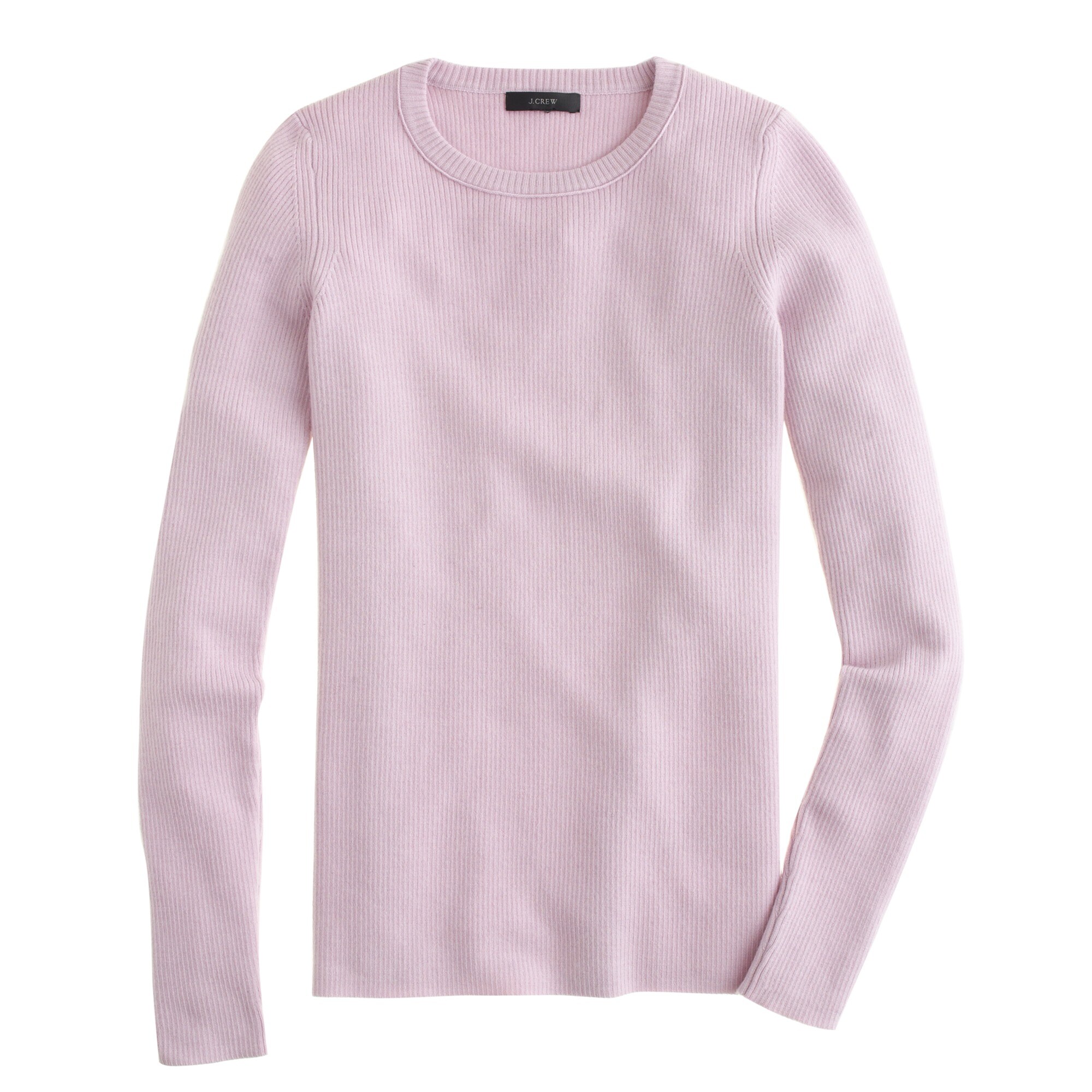 Stretch ribbed merino wool sweater