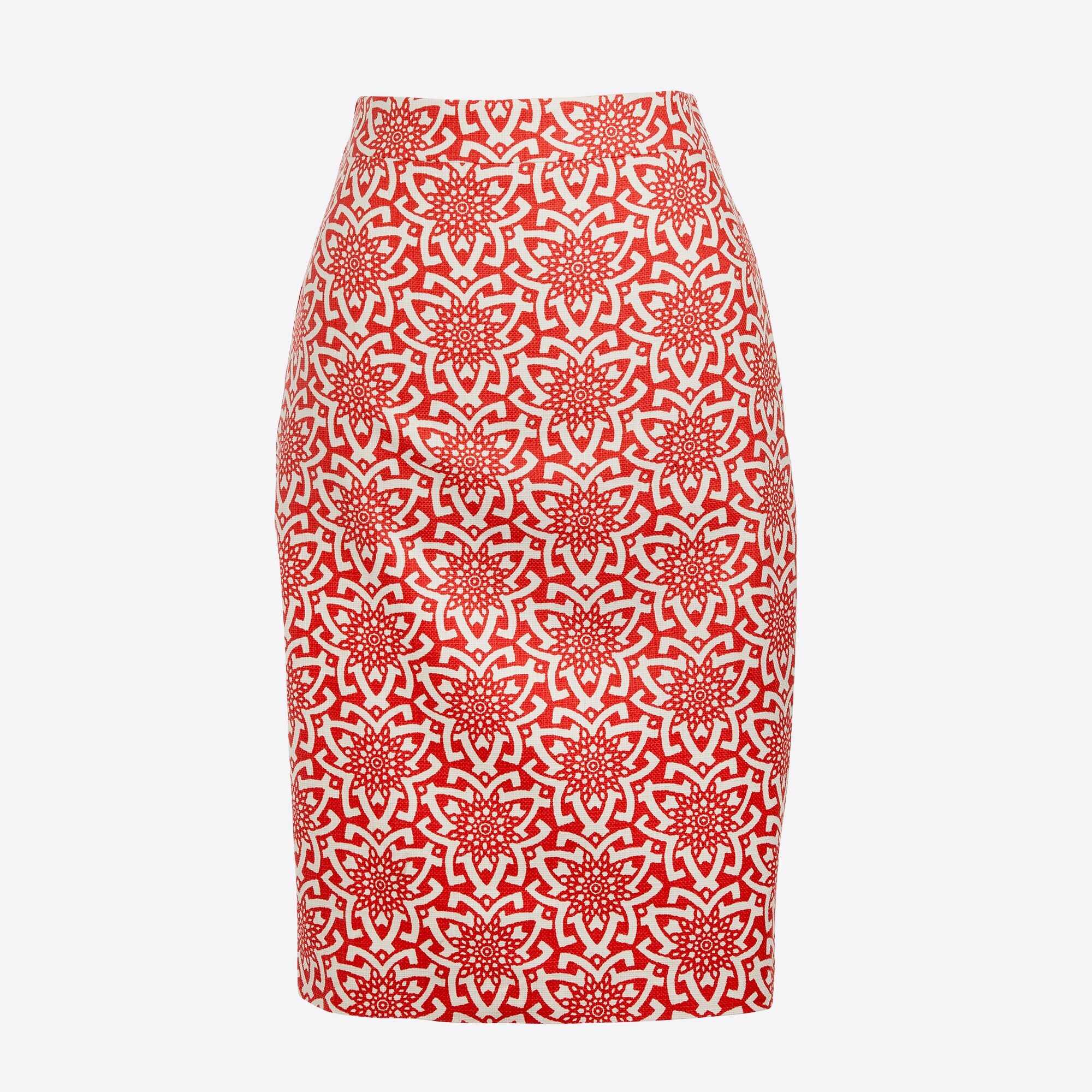Basketweave pencil skirt
