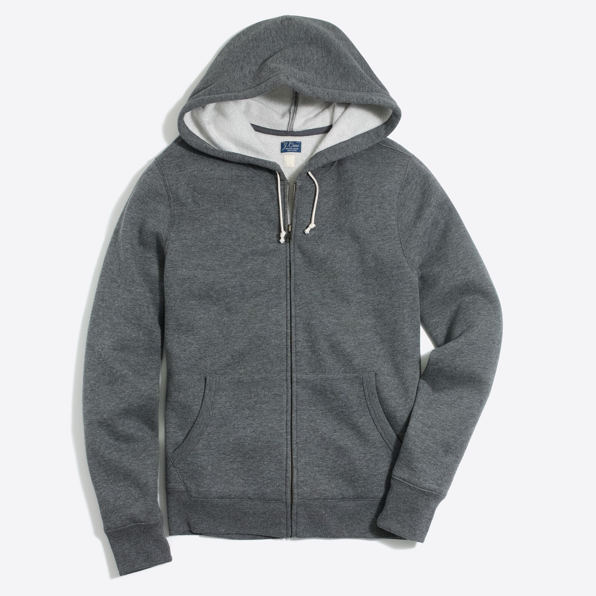 lightweight fleece full-zip hoodie for men