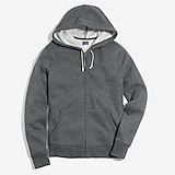 Lightweight fleece full-zip hoodie