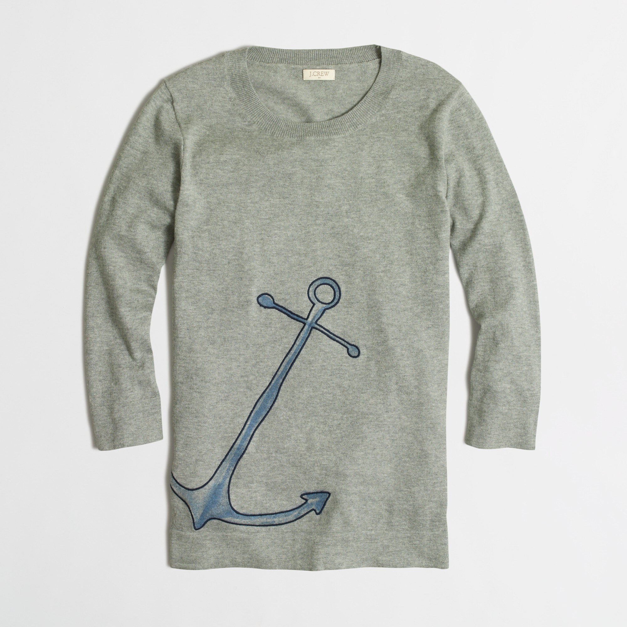 Embroidered anchor Teddie sweater