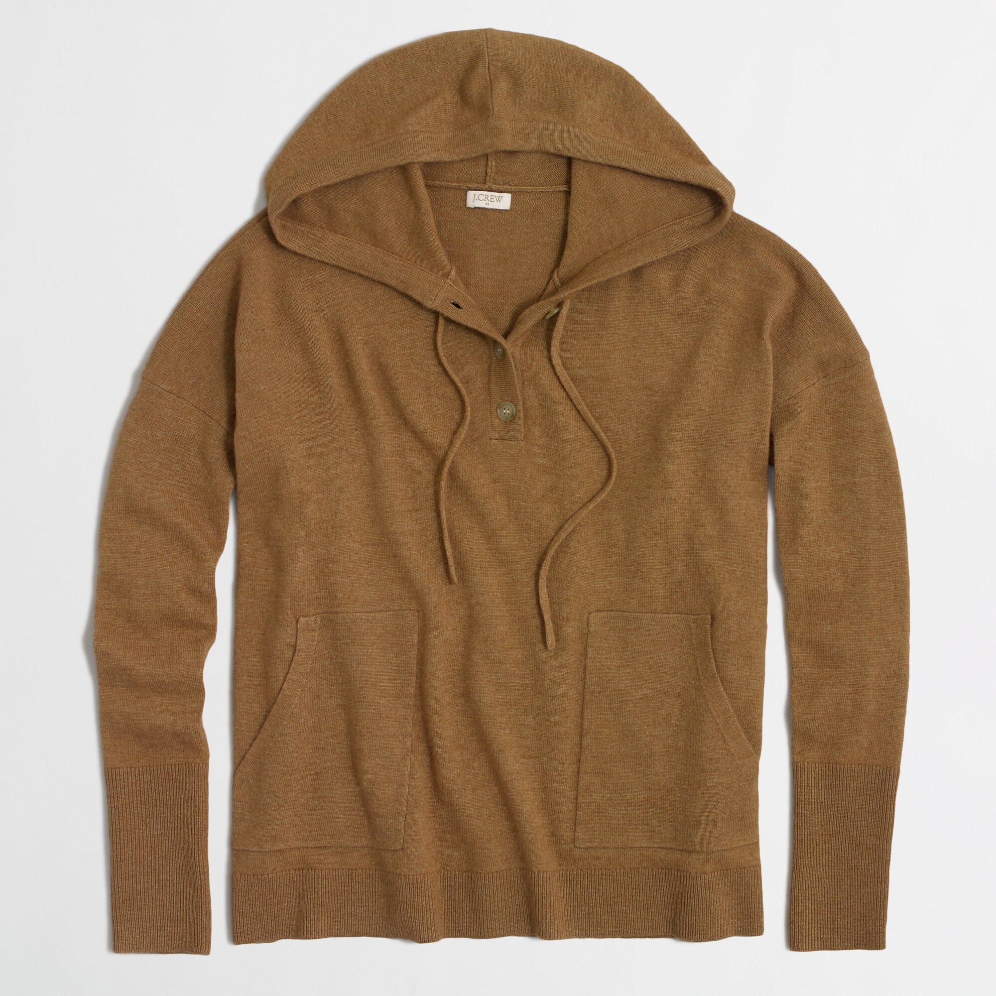 Oversize henley hoodie