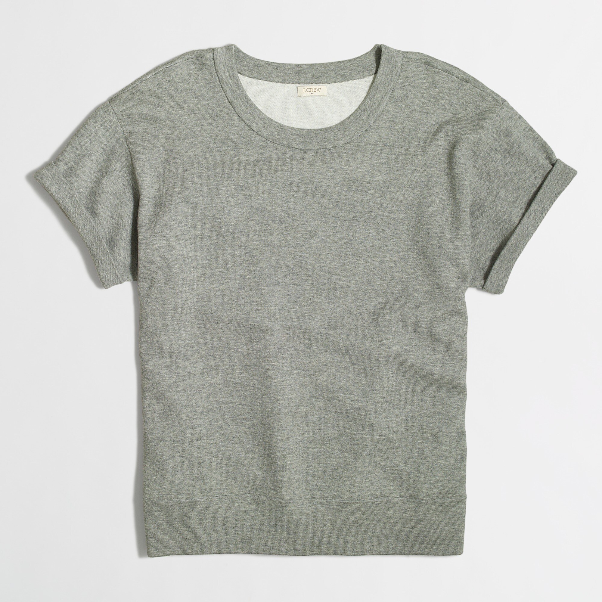 short-sleeve double-knit sweatshirt for women