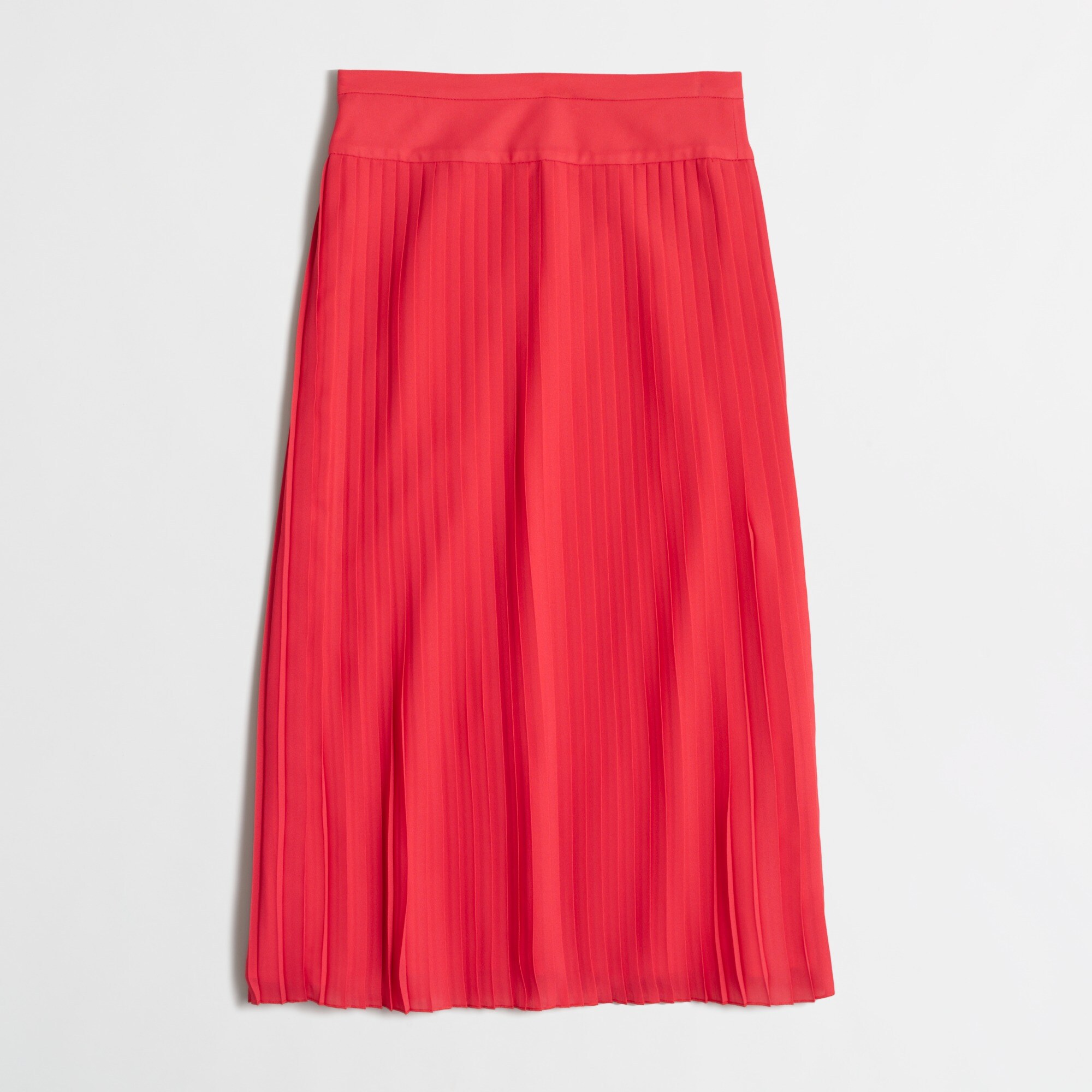 Pleated midi skirt