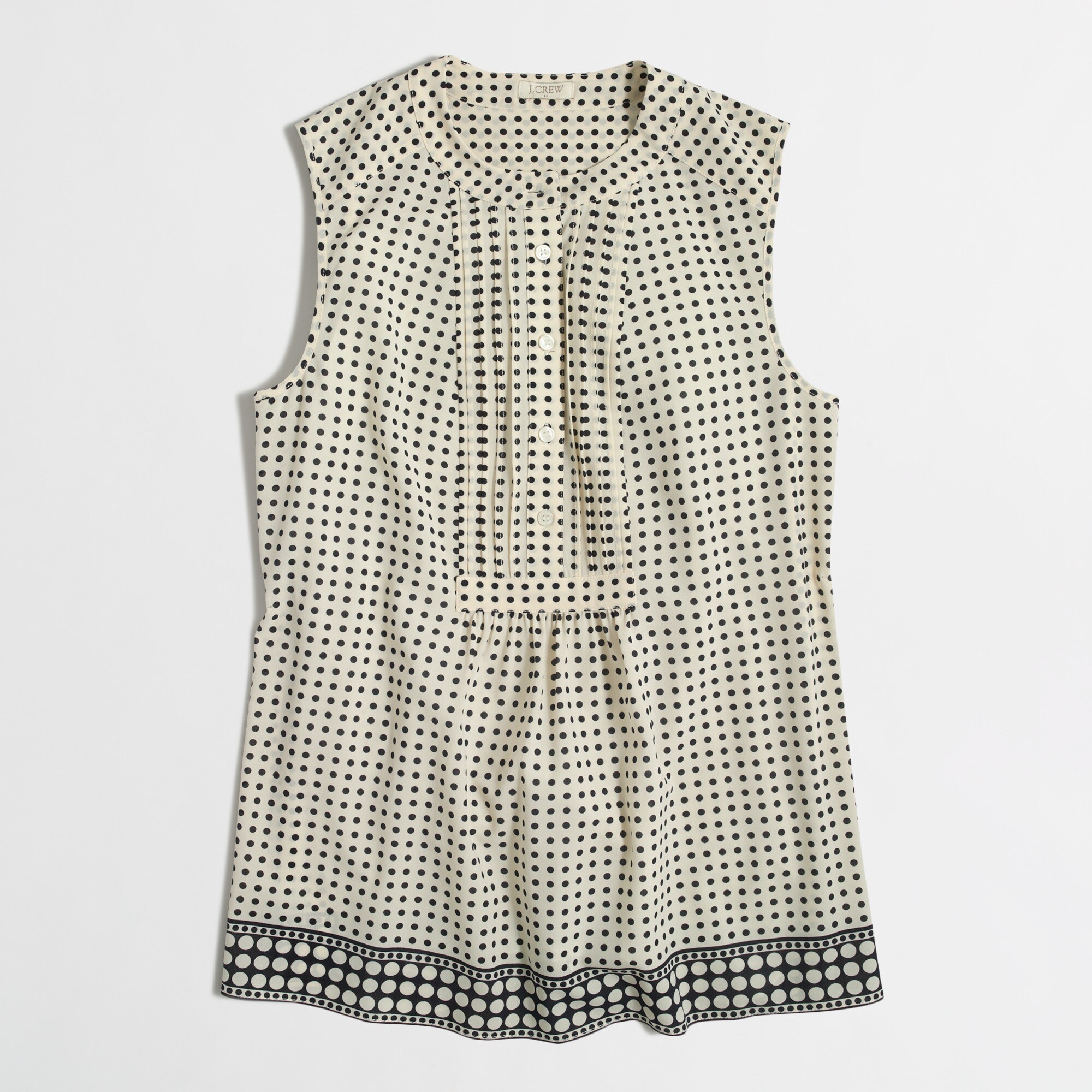 Printed tuxedo cami top