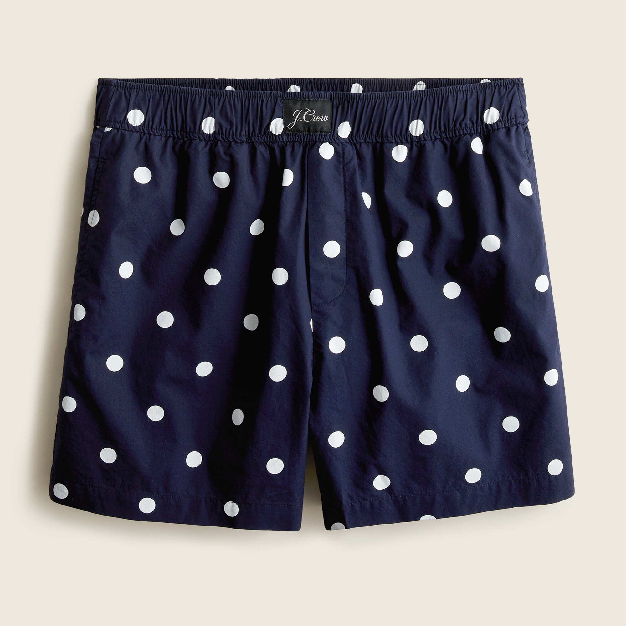 Cotton poplin boxer short in dots