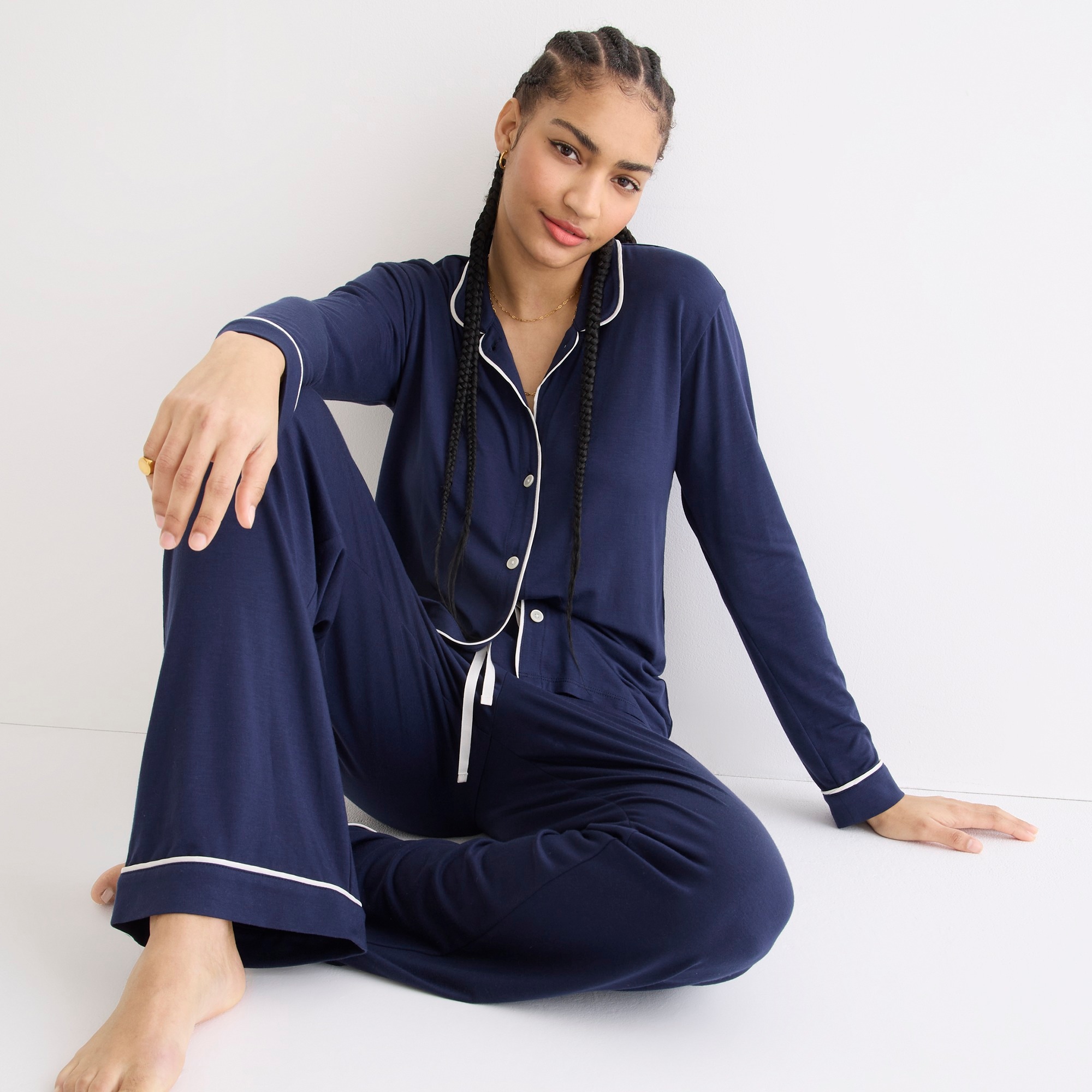 J.Crew: Eco Dreamiest Long-sleeve Pajama Set For Women