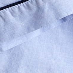 End-on-end cotton long-sleeve pajama set HYDRANGEA