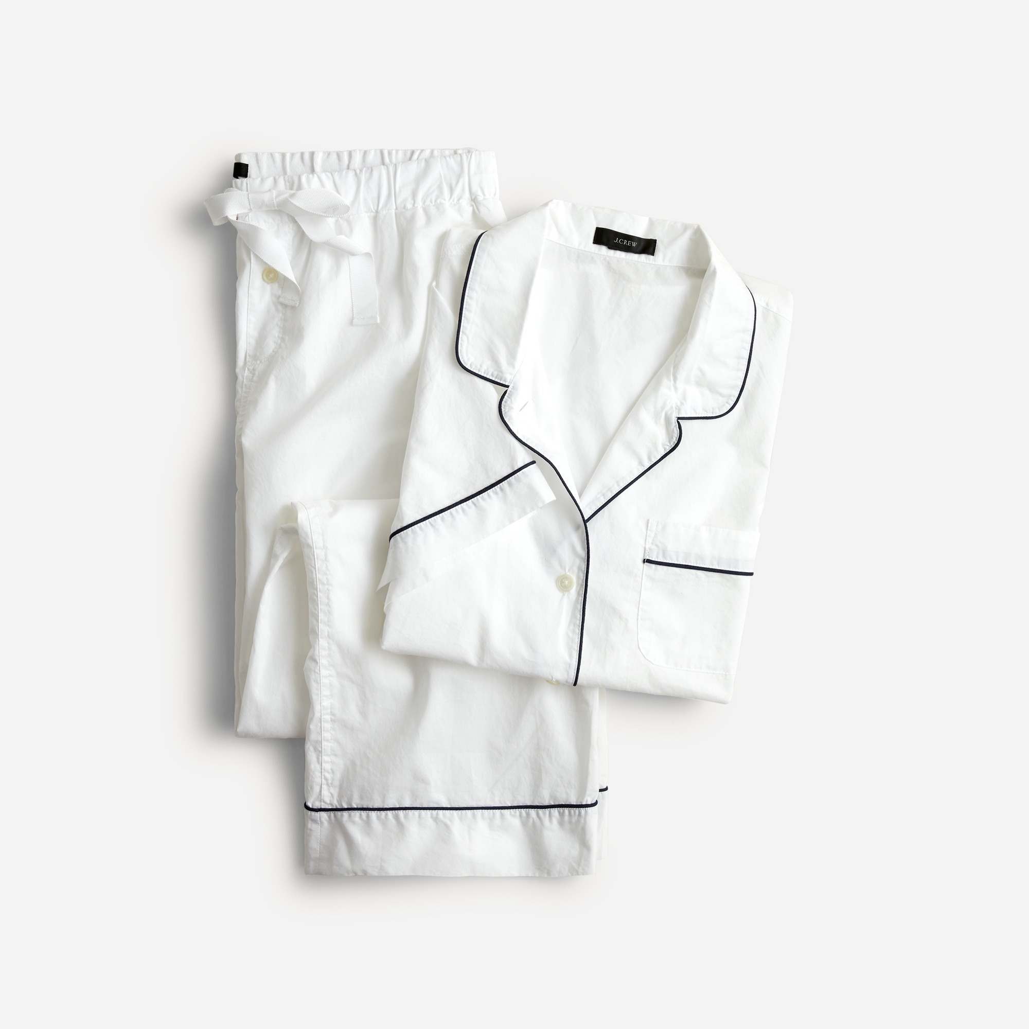 womens End-on-end cotton long-sleeve pajama set