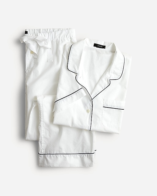 womens End-on-end cotton long-sleeve pajama set
