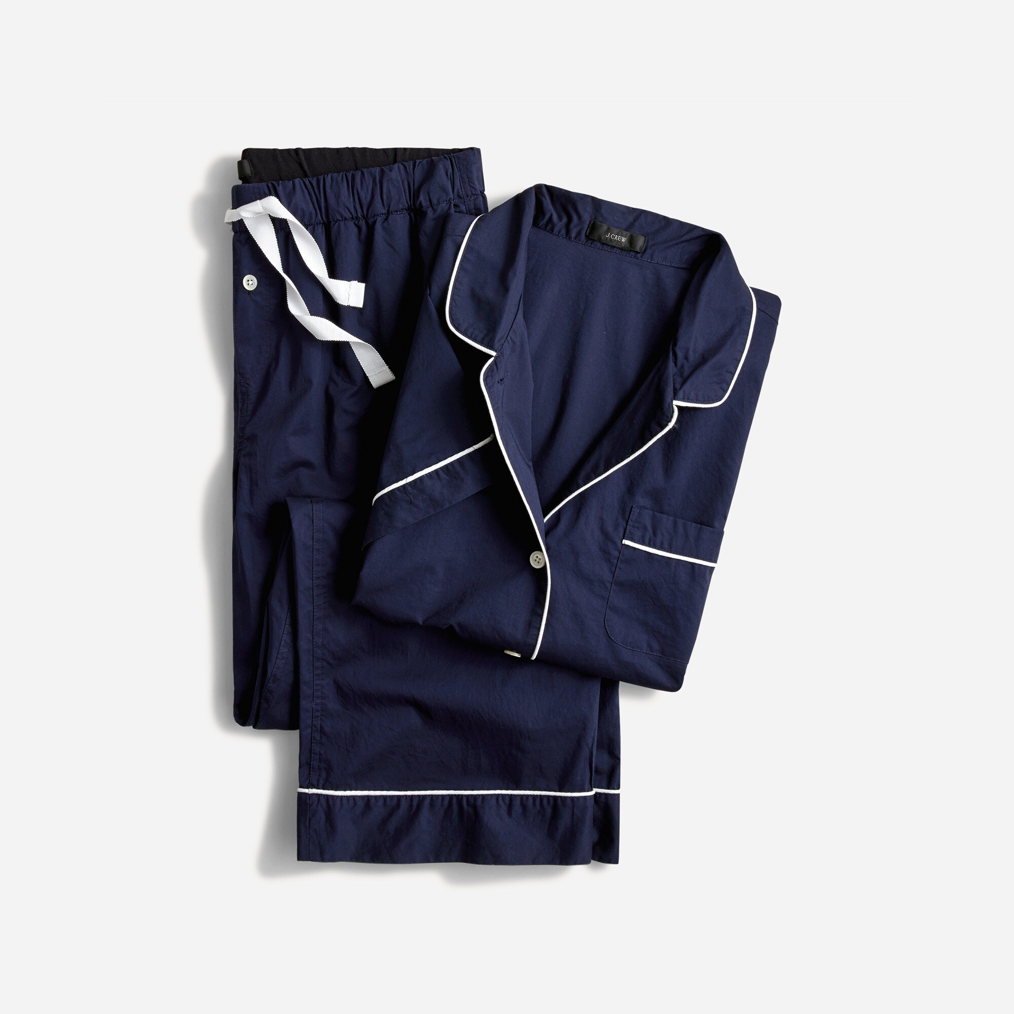  End-on-end cotton short-sleeve pajama set