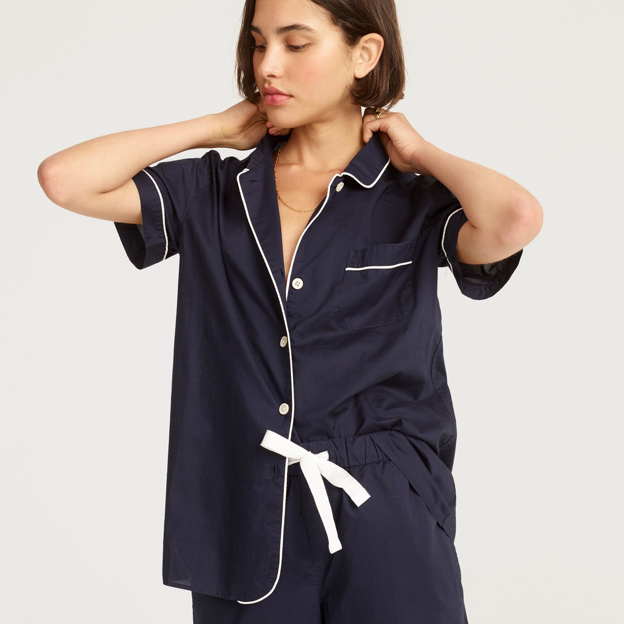 End-on-end cotton pajama pant set