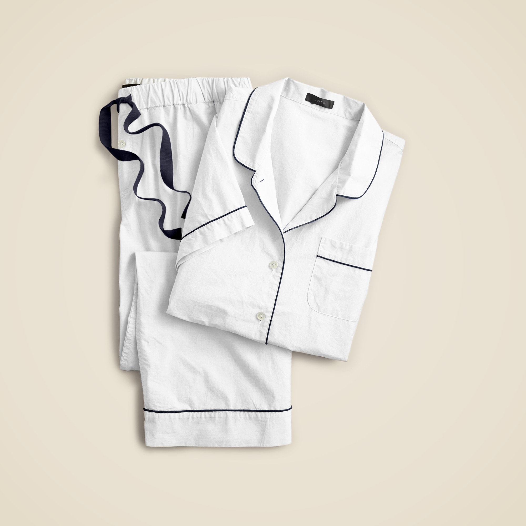 End-on-end cotton pajama pant set