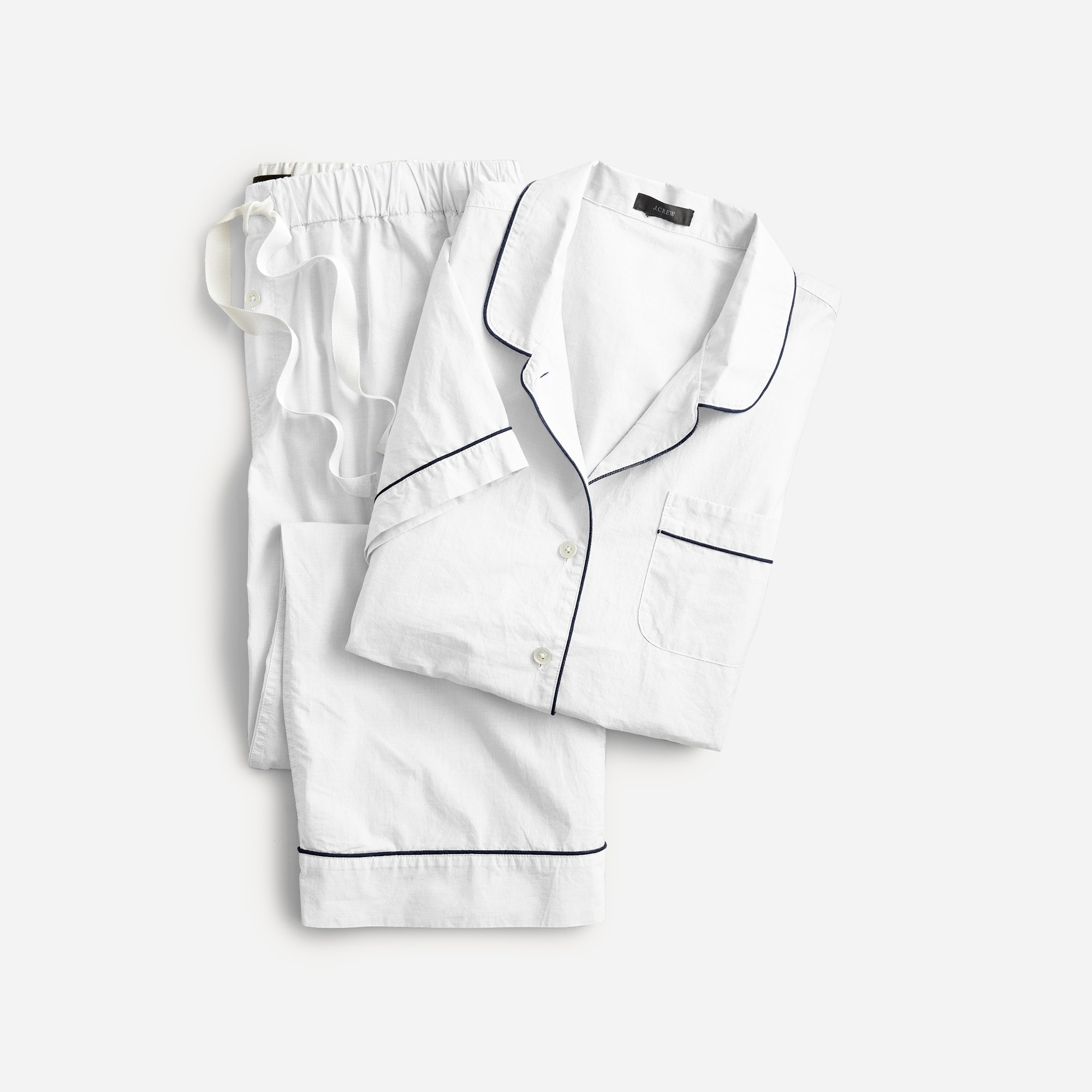 womens End-on-end cotton short-sleeve pajama set