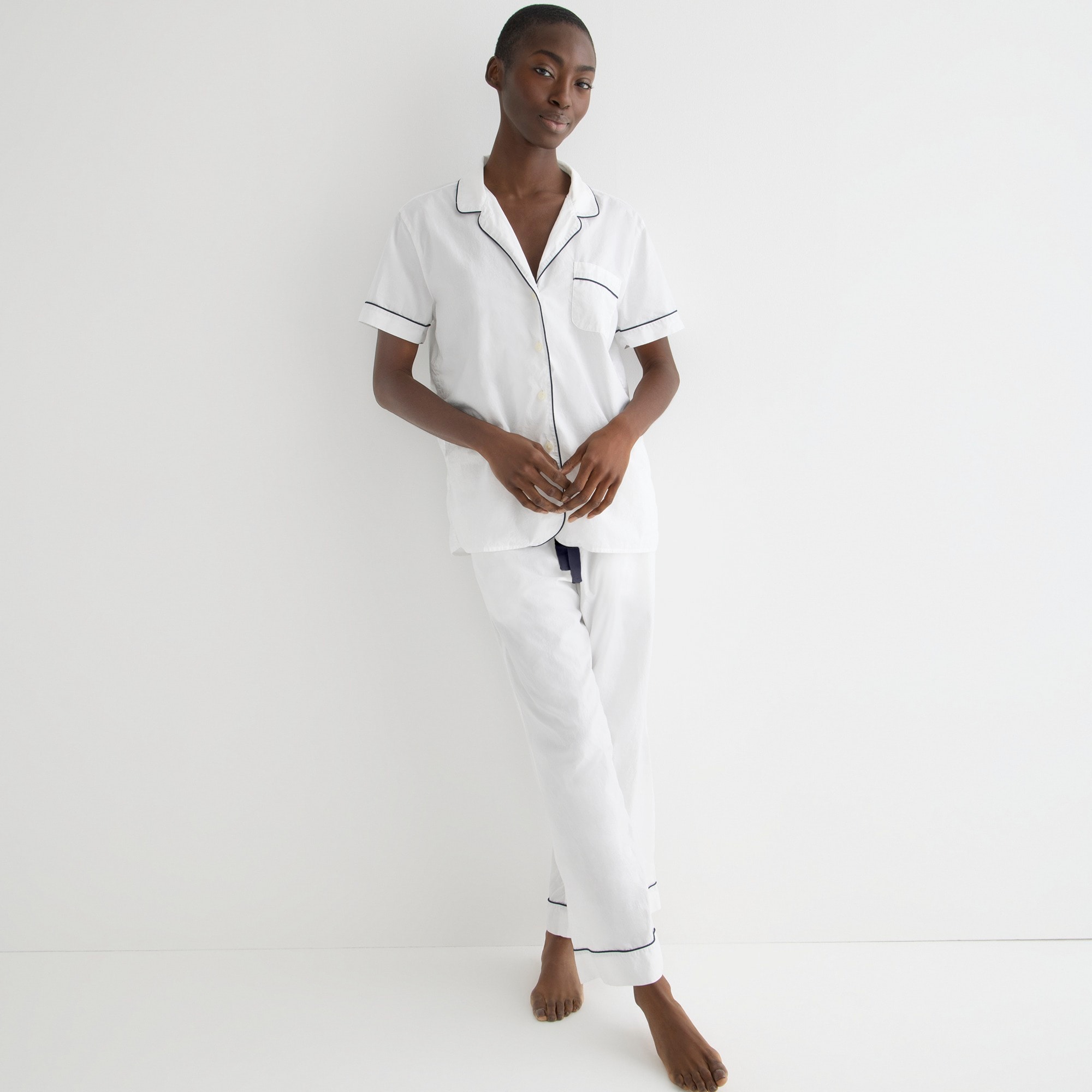 End-on-end cotton pajama pant set