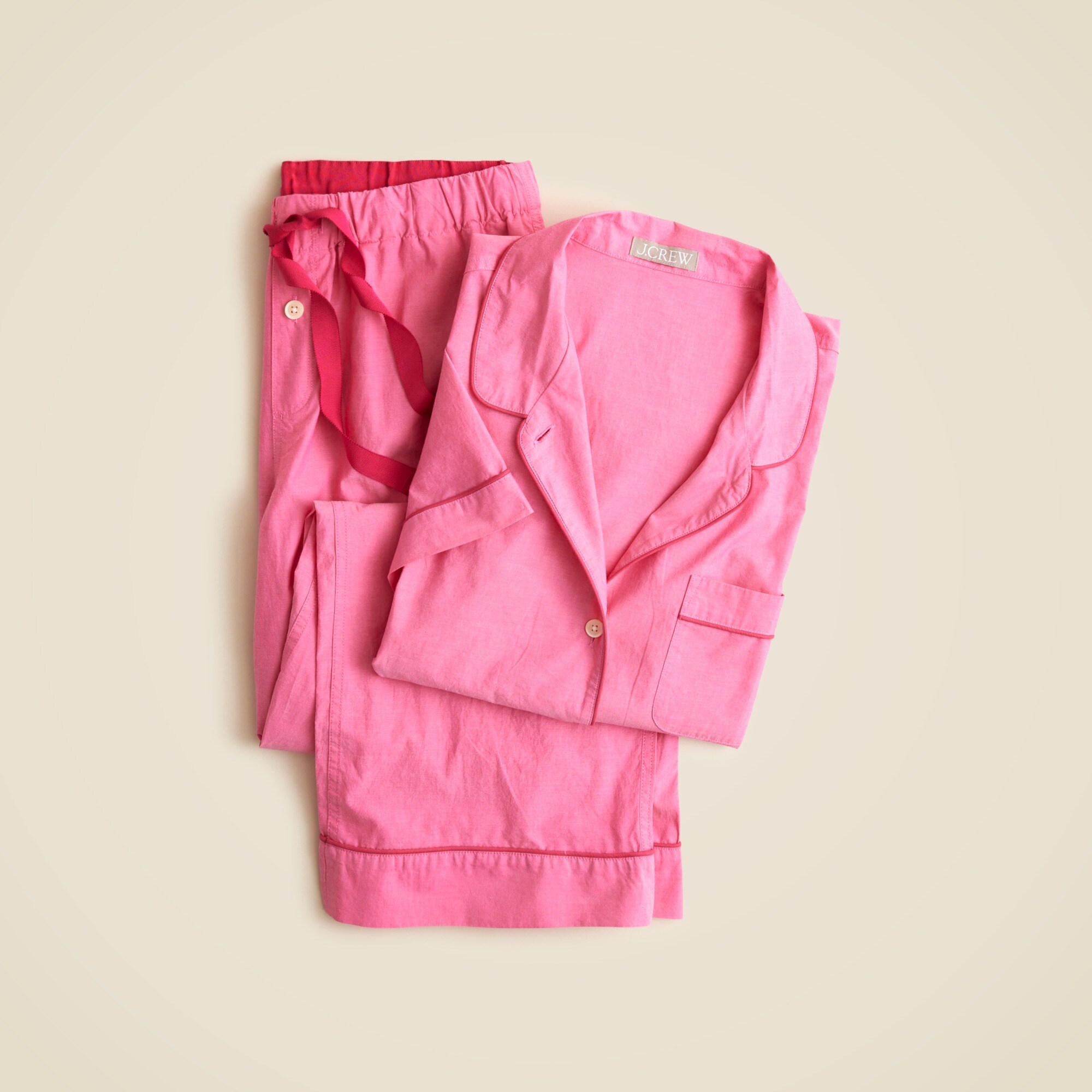 End-on-end cotton pajama pant set