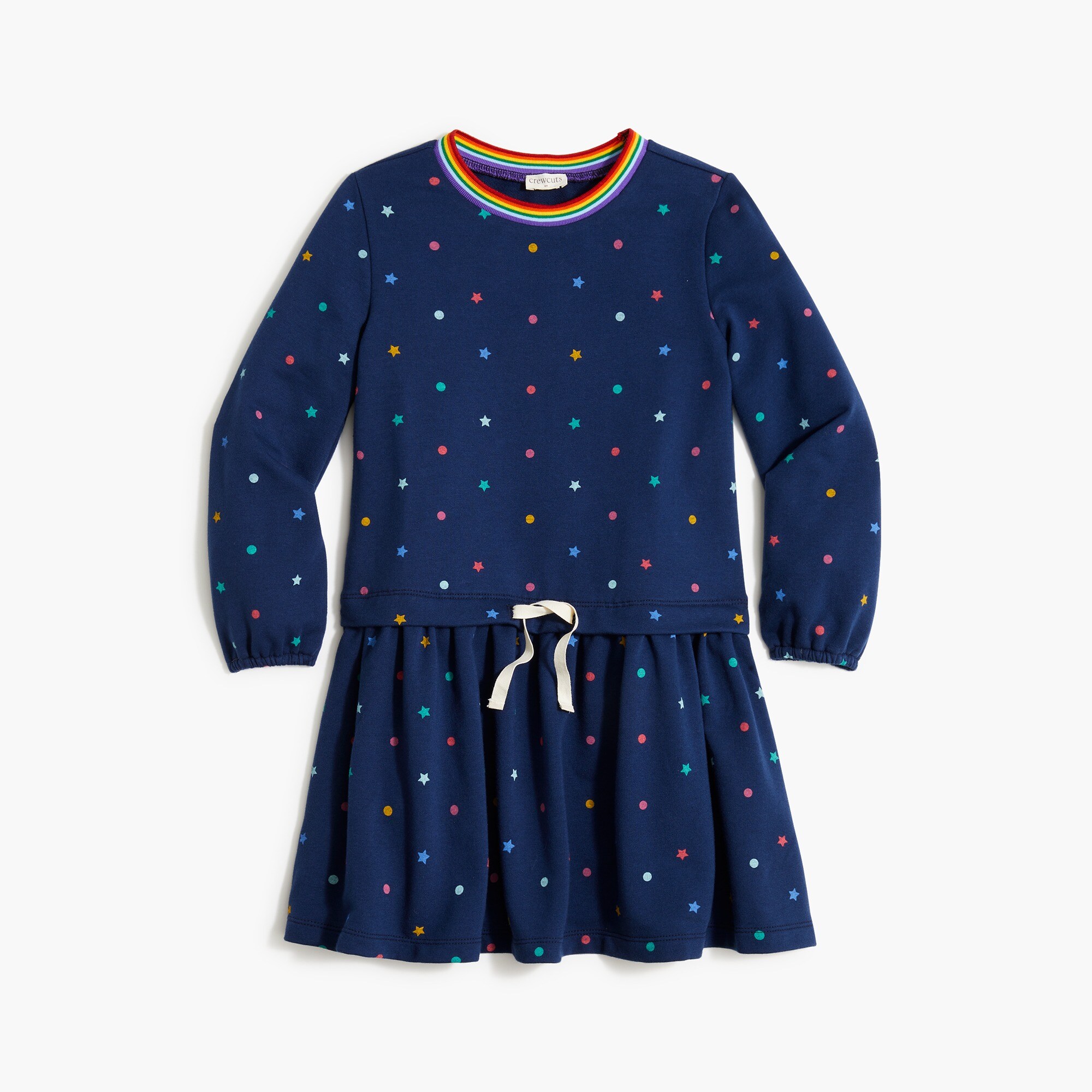 Girls' star sweatshirt dress