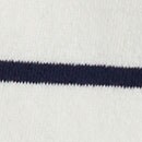 Girls' wide button-collar sweatshirt in cloudspun fleece IVORY NAVY girls' wide button-collar sweatshirt in cloudspun fleece for girls