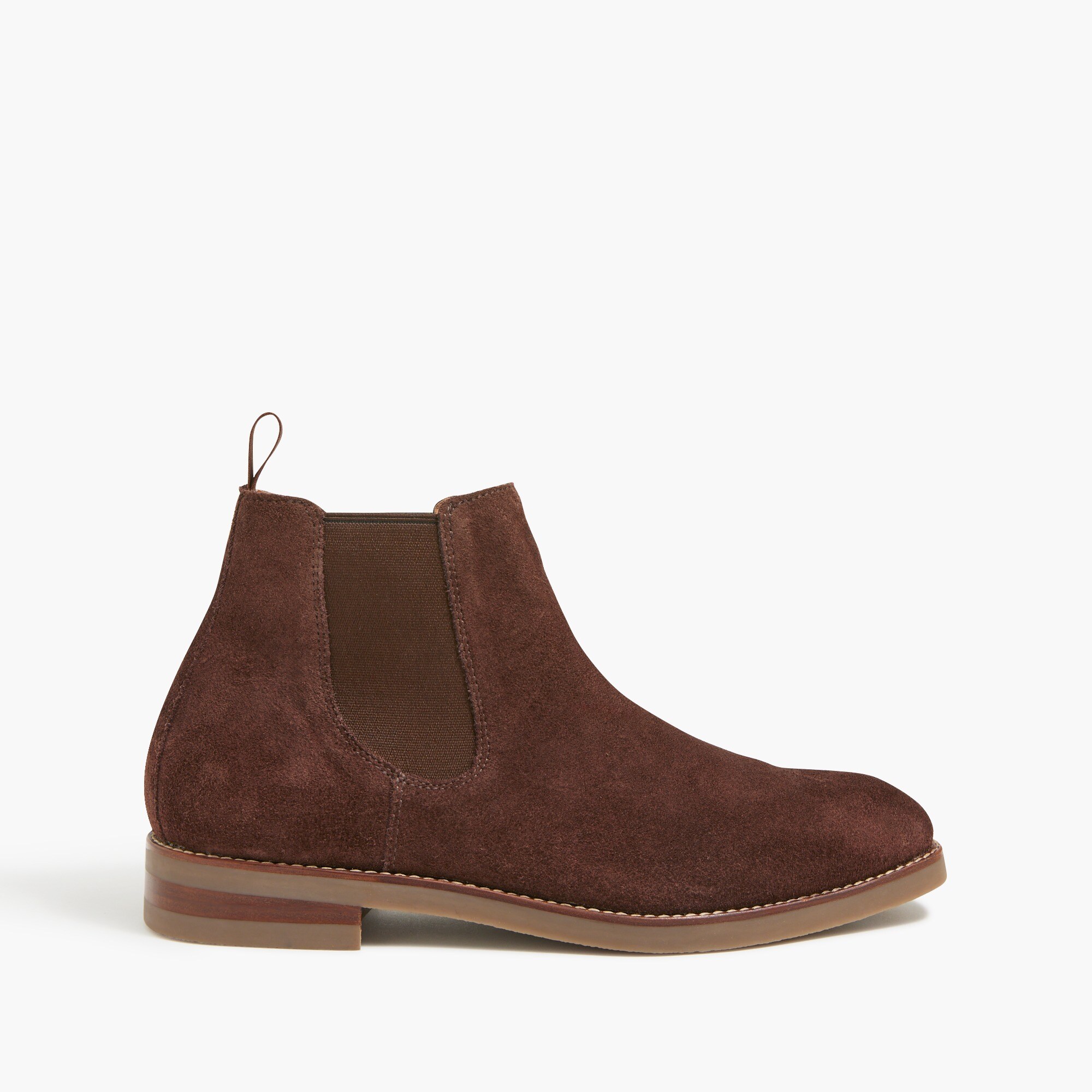 J.Crew Factory Men s Suede Chelsea Boots Chestnut Brown Size 10 Medium