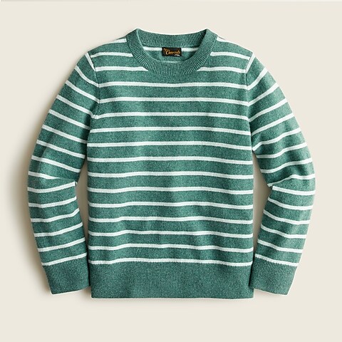 girls Kids' cashmere crewneck sweater in stripe
