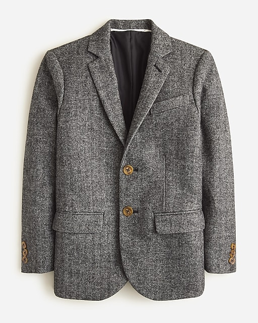 boys Boys' Ludlow suit jacket in wool-blend herringbone
