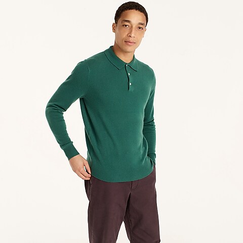 mens Cashmere collared sweater