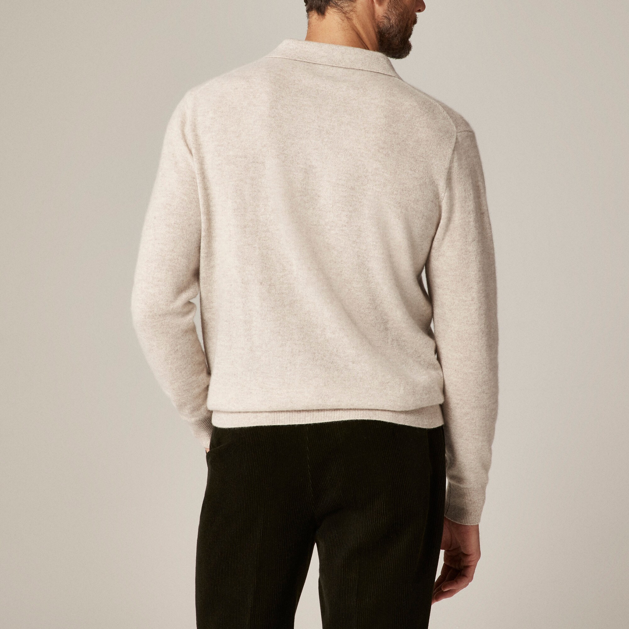 Cashmere collared sweater-polo