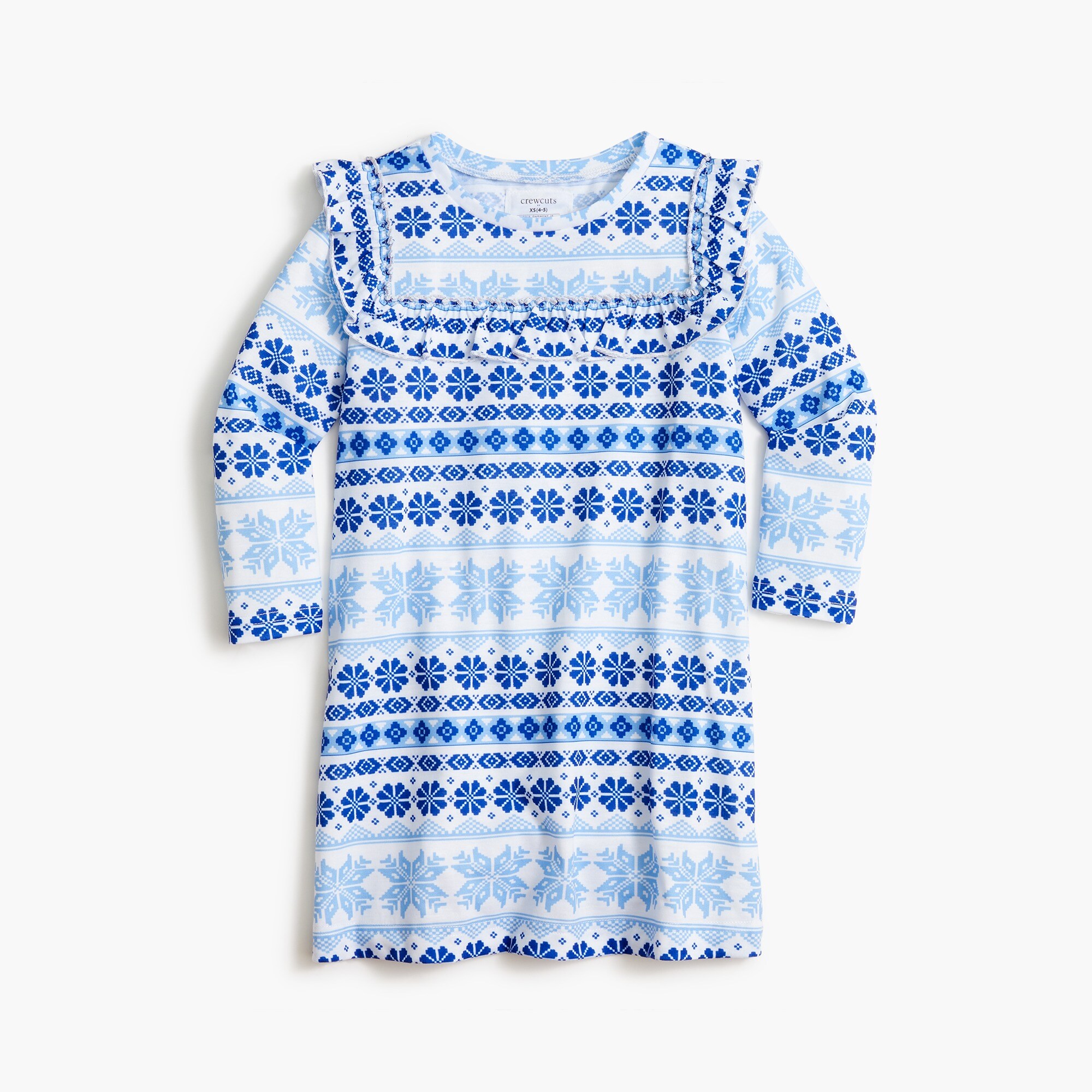 girls' fair isle nightgown for girls