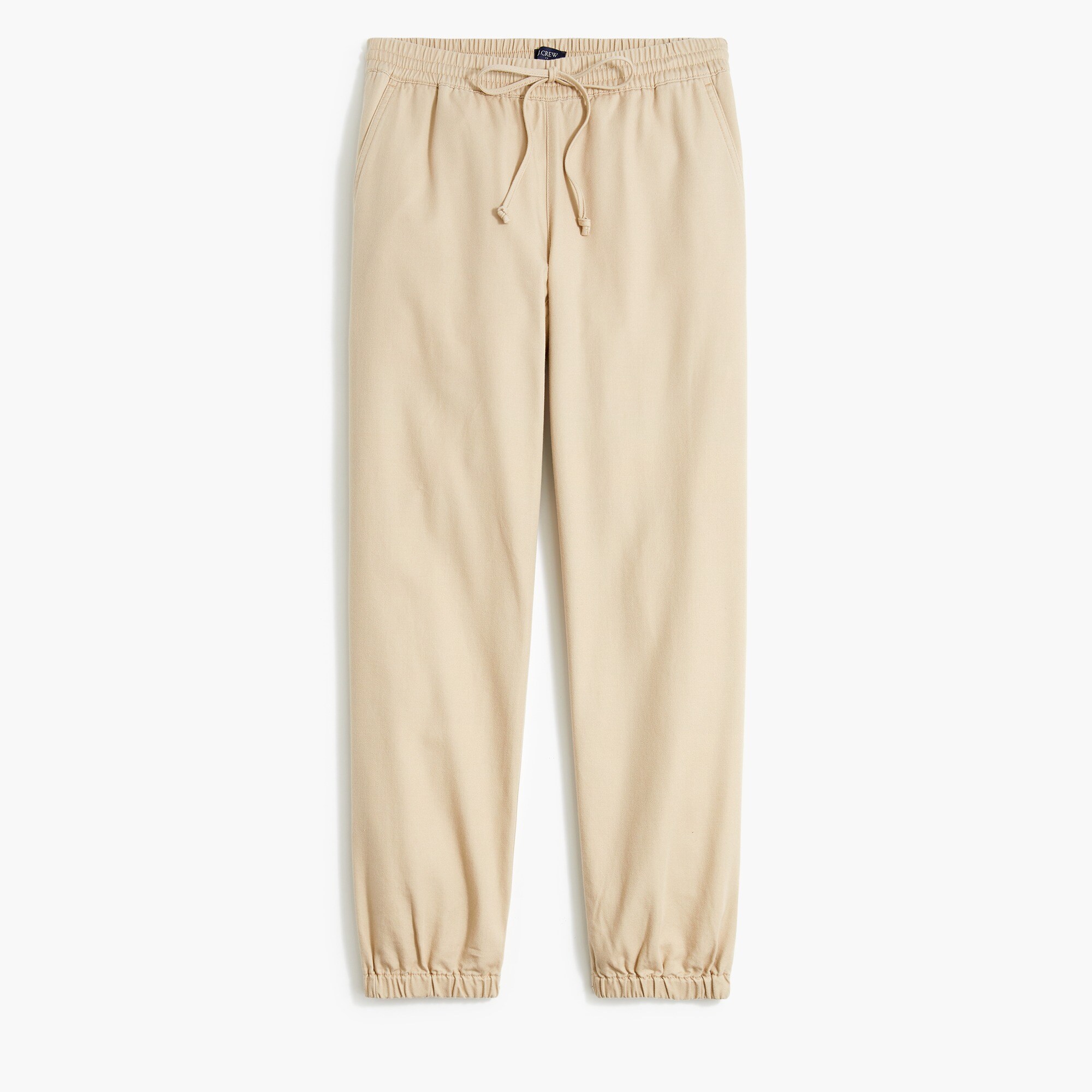 lightweight jogger pant in cotton twill for women