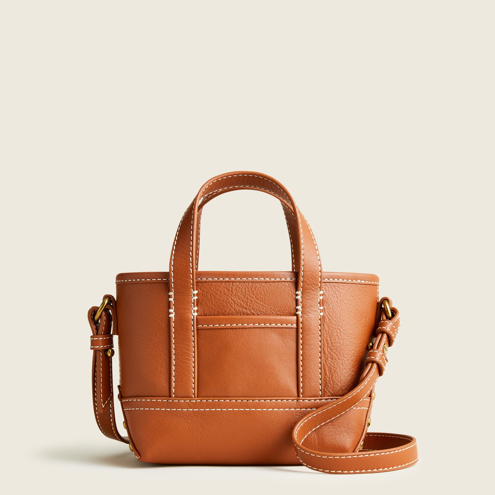 Mini Montauk tote in leather